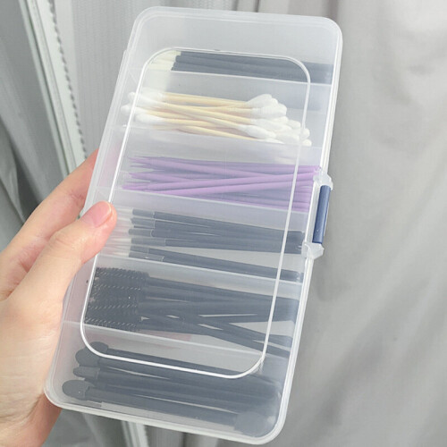 1 plateau de rangement transparent à 6 compartiments 1