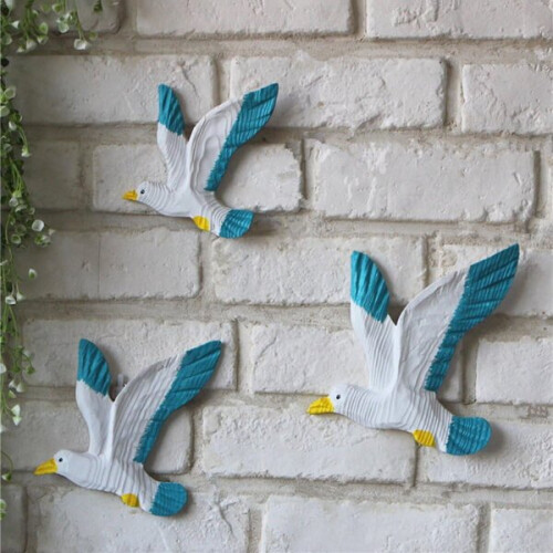 Xingfeng Set van 3 decoratieve meeuwen - Wanddecoratie 1