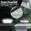 Farola solar LED Hetang Yuese, impermeable, para 2