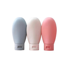 3 Pieces PE Travel Bottle Replacement Leakproof Refillable Cream Hand Wash Travelling Squeezes Bottles Dispenser