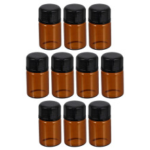 Travel Bottles Glass for Storage 50Pcs 2ml Brown Essential Oil Liquid Containers