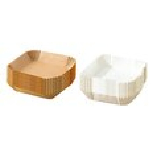 100 unidades de almofadas de papel de polpa de madeira de 6,3 polegadas para fritadeira a ar