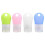 Liquid Medicine Travel Container Compact Shape Pink Silicone Bottle 4Pcs 38ml 1