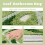 Grote douchemat met bladeren, antislip groene badmat met 1