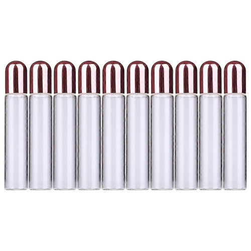 Glass Roller Bottle for Essential Oil Storage 30Pcs Pink Set