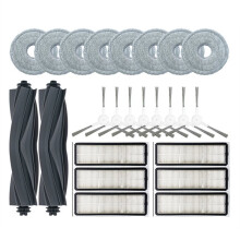 Lot de 24 Pièces pour Robot Laveur de Sols pour Bot L10 Prime / L10s Pro / L10 Pro: Brosse Latérale Principale, Filtre et Chiffon de Rechange