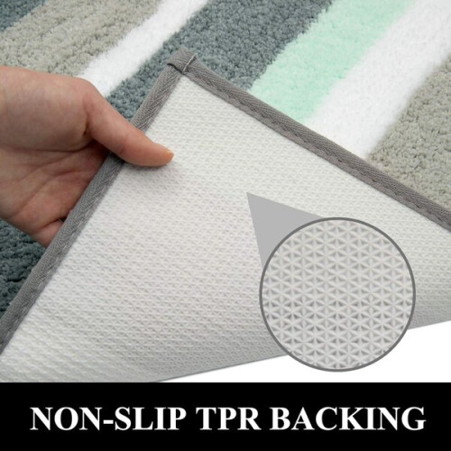Tapis de bain en microfibre antidérapant Hetang Yuese 1