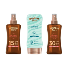 Hawaiian Tropic Dry Oil Spray SPF15 SPF30 + After Sun Lotion Set