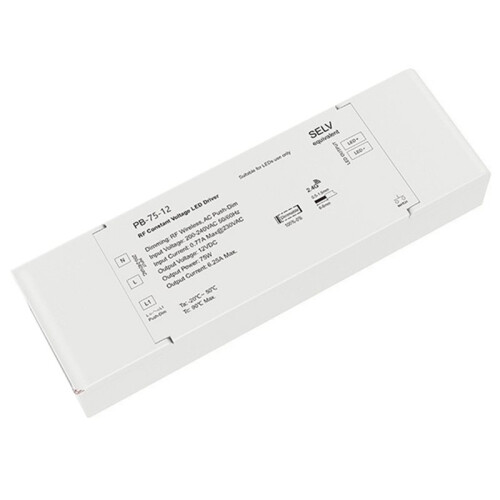 RF2.4G Constant Voltage LED Dimmable Driver PB-75/40 Push Dim PWM Digital Dimming for LEDLight PB-40-24 2
