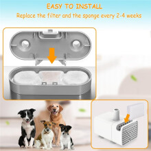 Lot de 16 Filtres pour Fontaine à Eau pour Chiens WF120/WF160/DYSJ01 ( Capacité: 12 L ou 16 L)