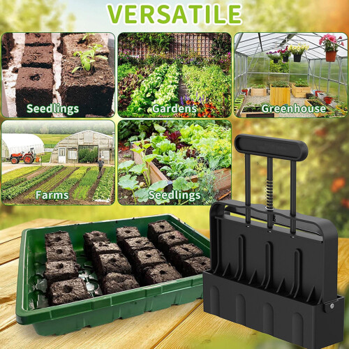 Ycolew Manual Soil Block Maker for Vegetable Gardening