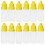 50Pcs 5ml Squeezable Empty Eye Dropper Bottles with Lids Plugs - Yellow 3