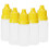 50Pcs 5ml Squeezable Empty Eye Dropper Bottles with Lids Plugs - Yellow 4