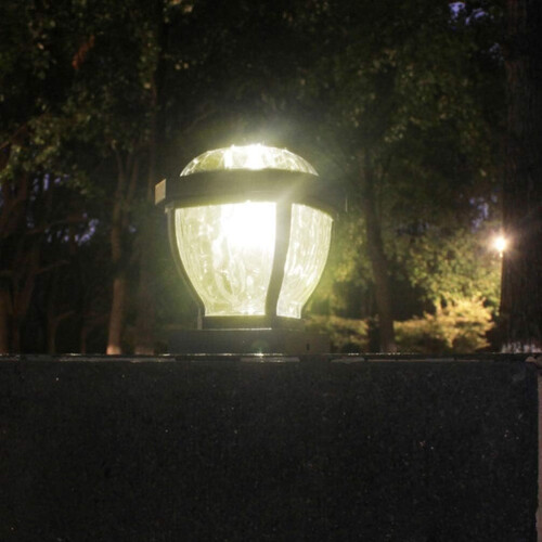Ηλιακή λάμπα LED Hetang Yuese για εξωτερικό κήπο, αδιάβροχη ηλιακή περίφραξη 1