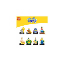 8pcs SpongeBob Minifigures Doll Set Kids Toys Gifts