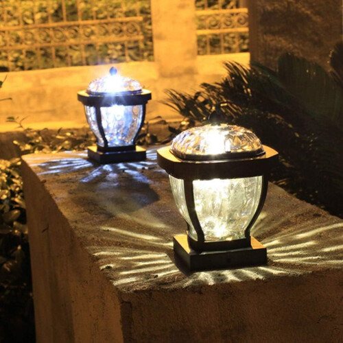 Ηλιακή λάμπα LED Hetang Yuese για εξωτερικό κήπο, αδιάβροχη ηλιακή περίφραξη 2