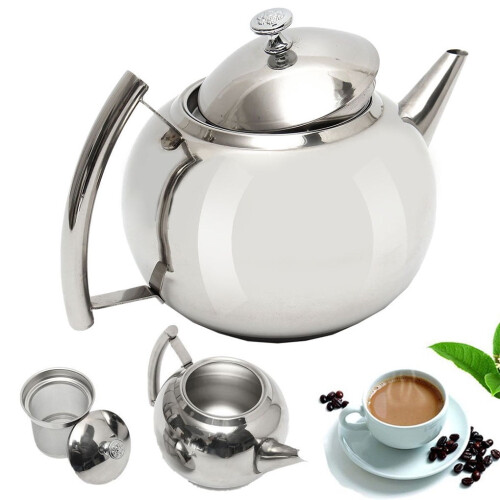 Stainless Steel Teapot with Tea Leaf Filter1.5L 1
