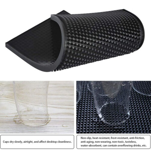 Hetang Yuese Rectangular Rubber Mixer - 30 x 15 x 1 cm - Black 2