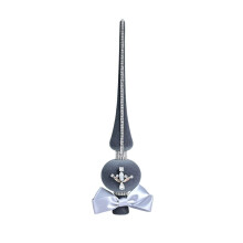 Étoile de sapin de Noël 29 cm, strass floqués