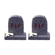 Halloween resin tombstones outdoor decoration 2 pack