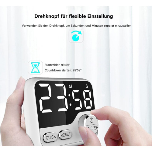 Hetang Yuese Kitchen Timer, LED Electronic Mini Timer, Gami 2