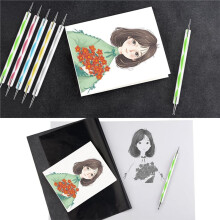 150 Sheets Carbon Copy and Tracing Paper Set with 5 Embossing Styluses for Art Surfaces