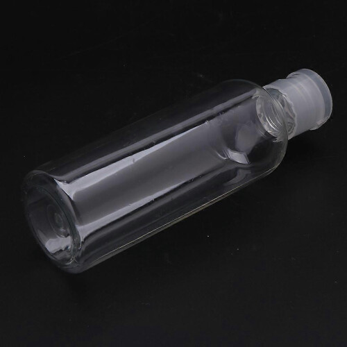 100MlClear Flip Top Cap Refillable Bottle Transparent Small Simple Empty Bottles 2