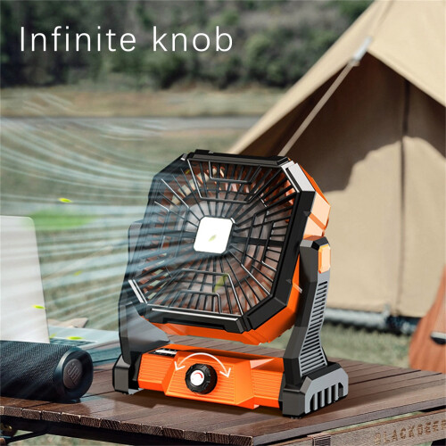 Fankiway Camping USB Loftventilator med Lys 1 stk.