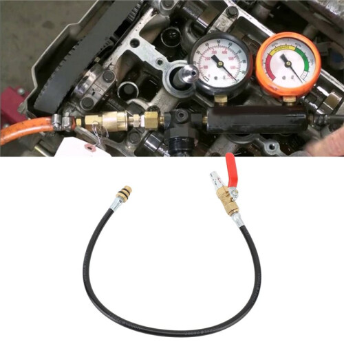 Cylinder Leakage Testing Hose Engine Air Valve Holder Tool with M12 M14 Thread for Gasoline Engines