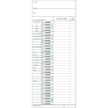 ATT311 Time Cards Green Print 600-Count