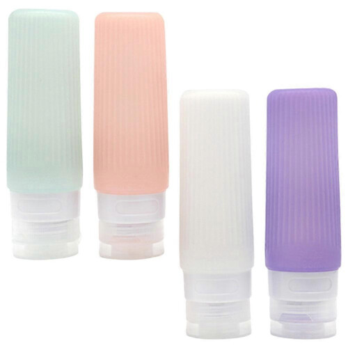 Refillable Travel Containers Shampoo Bottles Light Green Prevent Spills 2