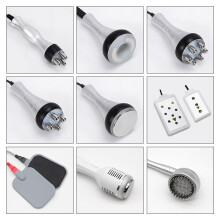 (white) 9IN1 40K KIM8 Ultrasonic Cavitating Machine RF Red Light Physiotherapy EMS Micro Current Ice Hammer Weight Loss Shaping Massage