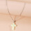 Luminous Bead Necklace with Crystal Pendant 1pc 3