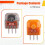 4 Pezzi Nuovo Modulo Sensore Joystick Analogico 3D TMR Hall Effekt per Controller Hall Thumb Stick per PS4 8