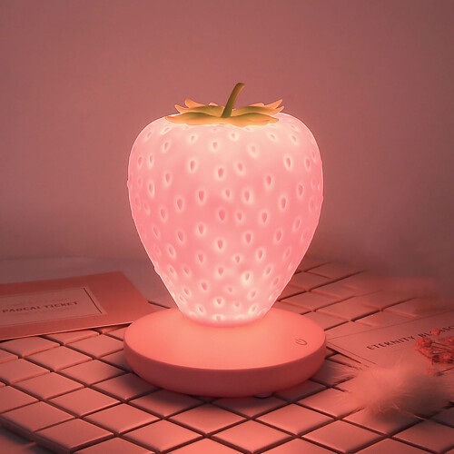 Mini veilleuse LED à fraise pour protéger les yeux