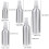 Portable Perfume Spray Bottle Hand Container Travel Use Silver Finish 150ML Refillable 5Pcs 3