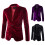 (Black, M) Herren-Cordblazer ZT-X52, einfarbig, Freizeitjacke 1