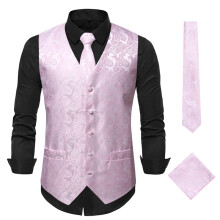 (Pink White, L) Gilet sans manches brodé pour homme, motif tournesol d'automne, ZT-LM01
