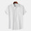 (White, XL) Summer Men's Solid Short Sleeve Commuter Shirt Casual Outing 1