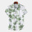 (C311, XL) Camicia da uomo a maniche corte con stampa digitale a tema spiaggia tropicale. 1
