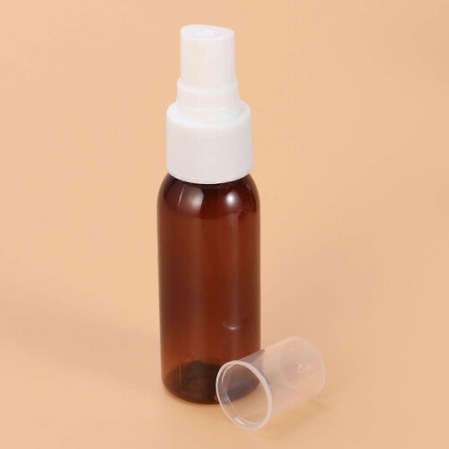 Portable Spray Bottle Plastic for Storage Use 40Pcs Brown Mini Refillable Bottle 2