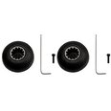 jeux de douilles de remplacement noires pour robinet en métal et en plastique