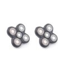 Conjunto de 2 cabeças de substituição para barbeador elétrico 5D independente.
