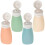 Portable Small Bottles Refillable Storage Containers Square Shape Silicone Material 60ml 4Pcs 5