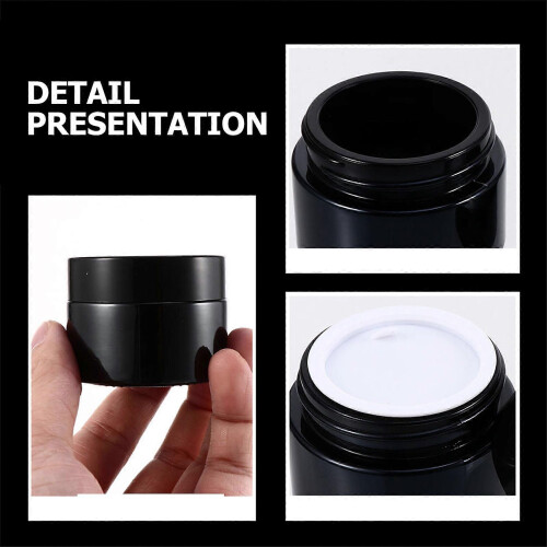 Face Cream Sub Bottle Glass Container for Travel 5Pcs Multipurpose Refillable Cosmetics 2