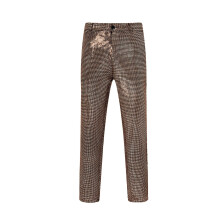 (Gold, 28) Pantaloni casual da uomo con paillettes e glitter primaverili ZT-YK06