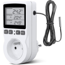 Digitale thermostaat voor verwarming en koeling met LCD-display voor temperatuurregeling