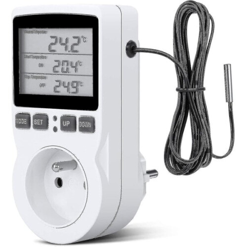 Digital/Heating and Cooling Thermostat Socket LCD Temperature