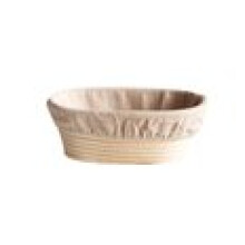 Conjunto de 1 Cesto de Fermentação de Pão com Moldes de Rattan para Massa