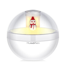 Humidificateur d'air Bonhomme de neige avec veilleuse et huiles essentielles